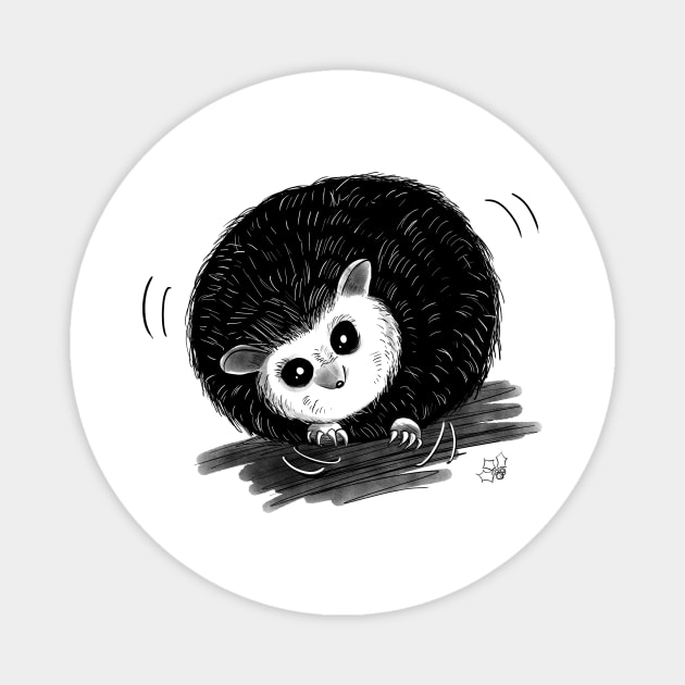 Scurrying Hedgehog Magnet by hollydoesart